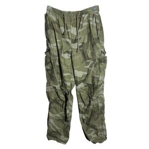 Aritzia TNA Squad Cargo Parachute Pants Camo/Boa Tonal  sz S